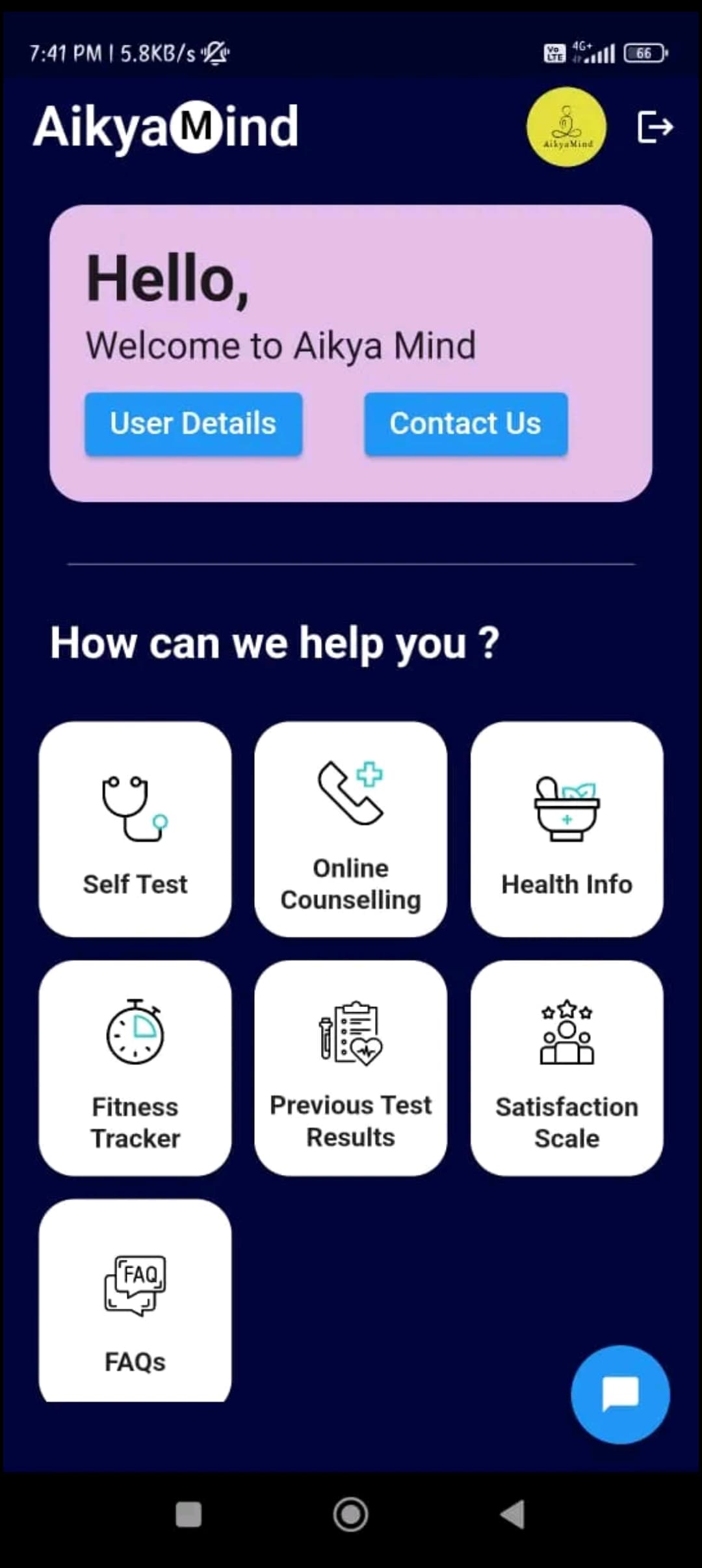 AikyaMind Mental Health App